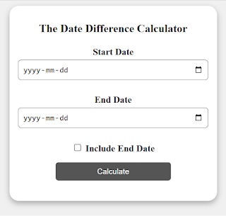 Introducing My Date Difference Calculator 📅